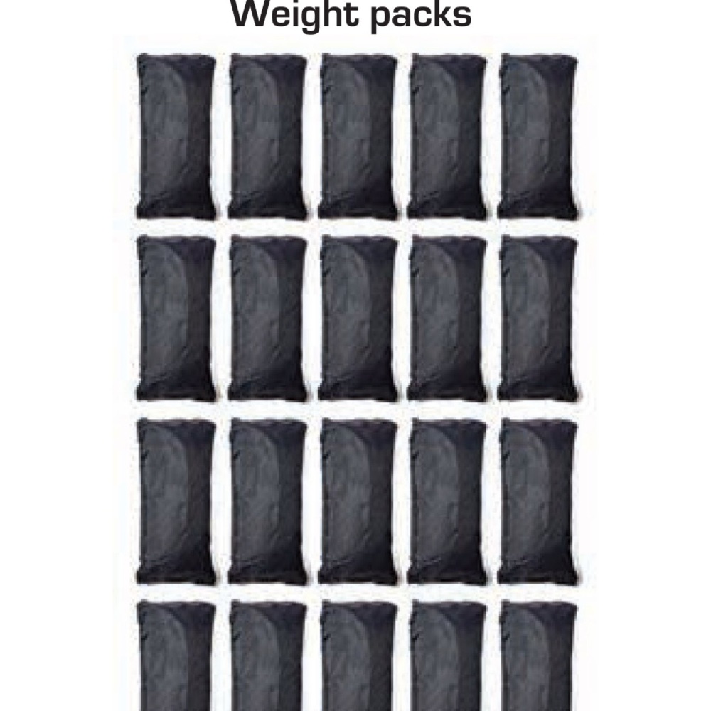 Set of five Black Weight Bags